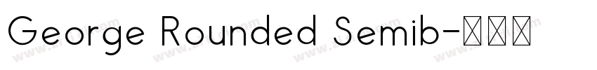 George Rounded Semib字体转换